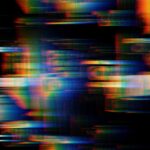 a multicolored image of a black background