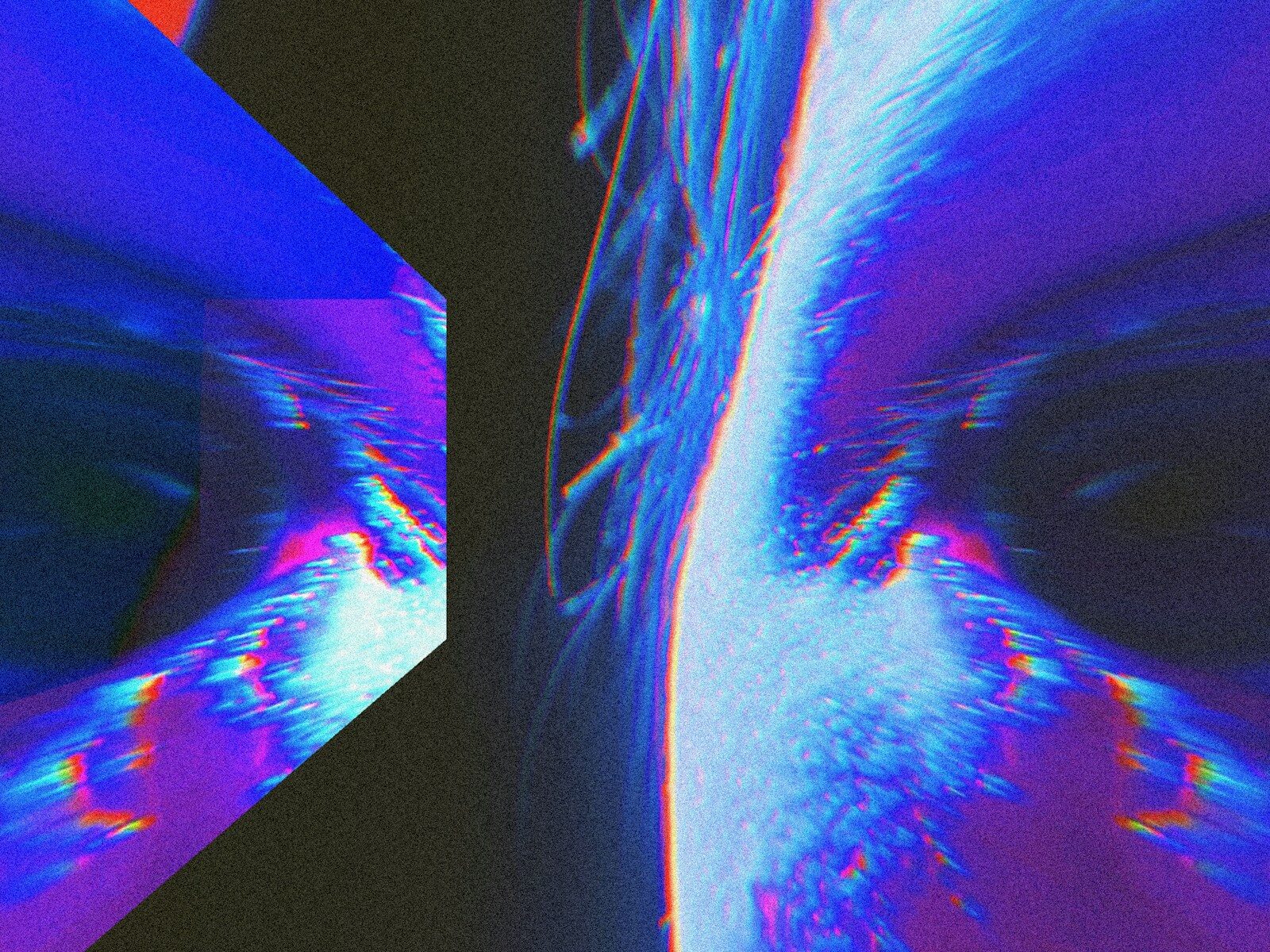 a close up of a person's face with a blurry background